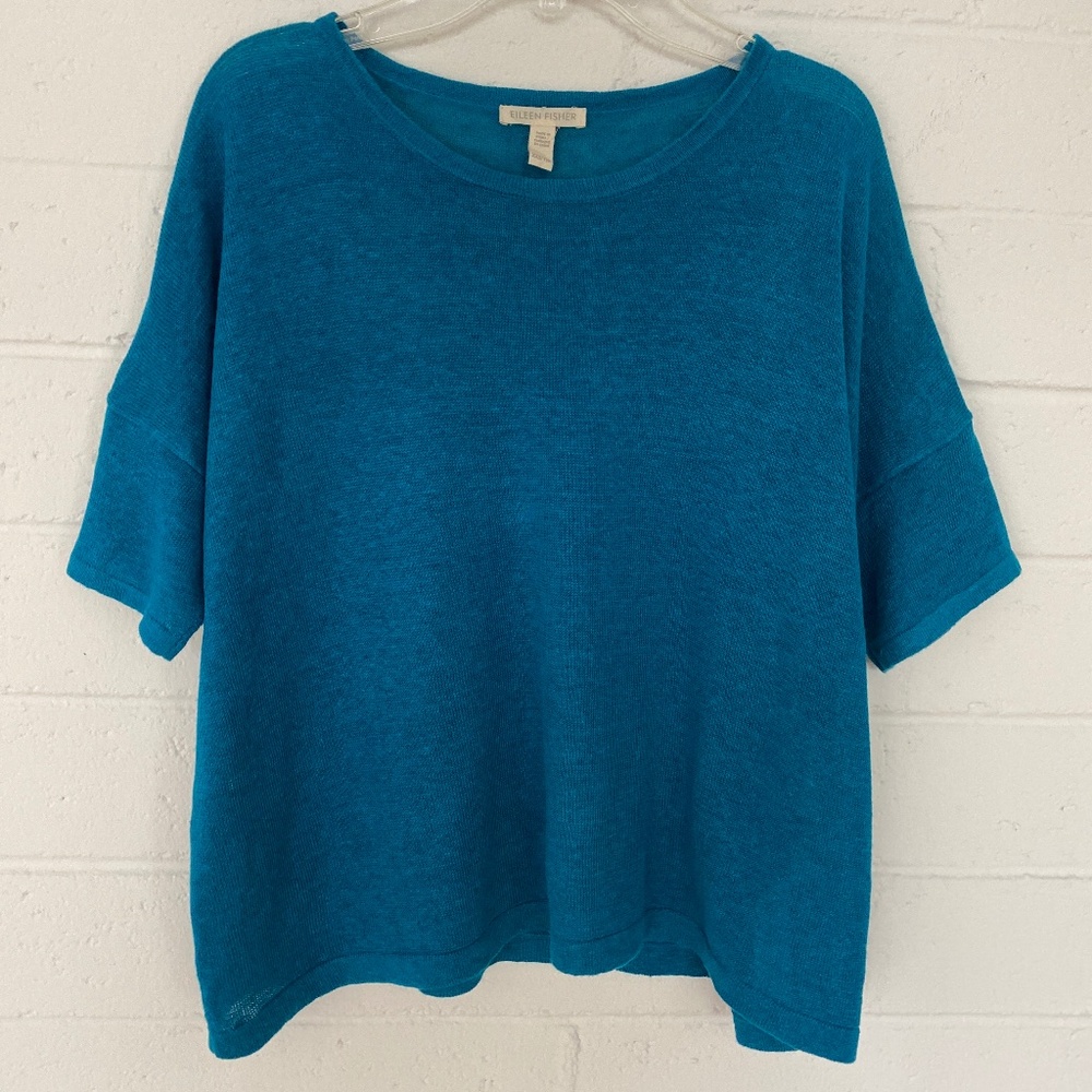 Eileen Fisher Organic Linen Top Xxs/Ttp